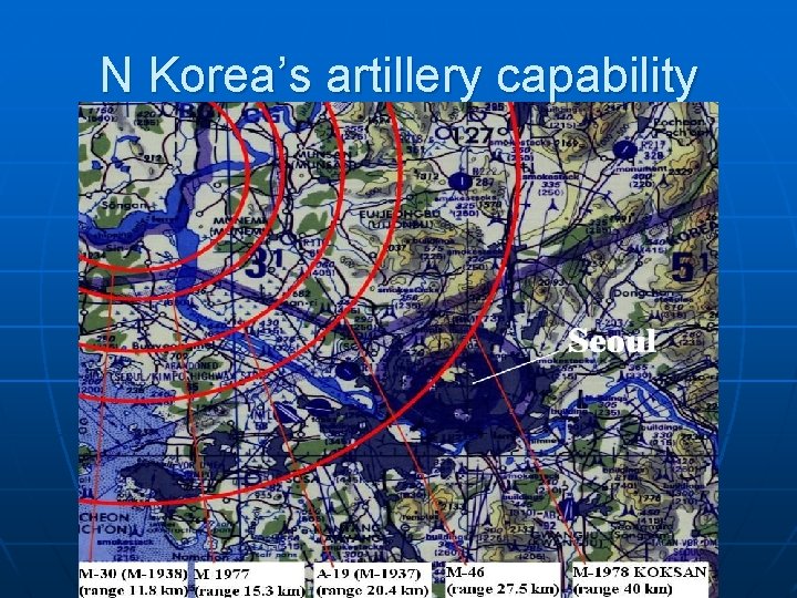 N Korea’s artillery capability 