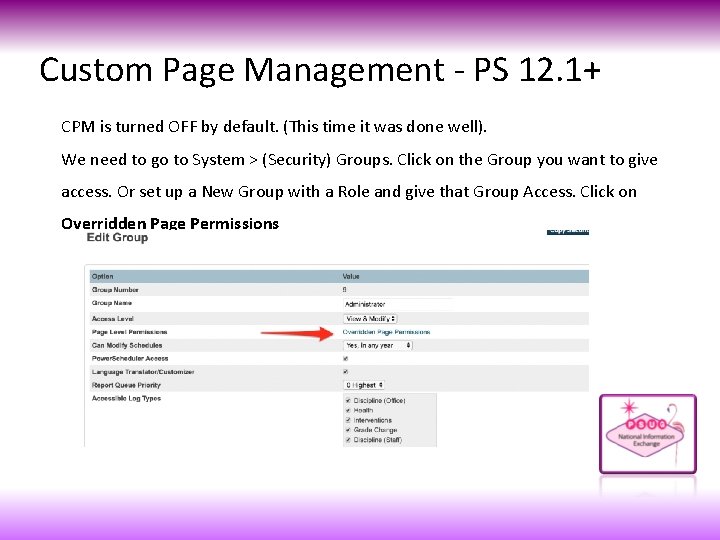 Custom Page Management - PS 12. 1+ CPM is turned OFF by default. (This