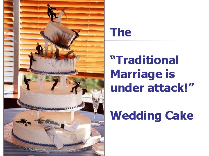 The “Traditional Marriage is under attack!” Wedding Cake 