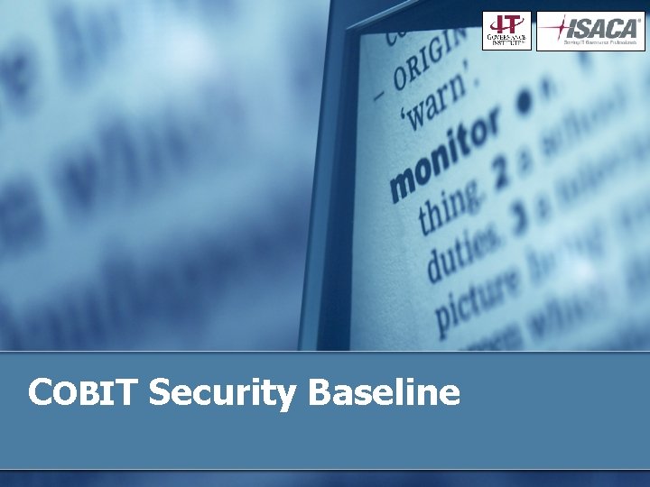 COBIT Security Baseline 
