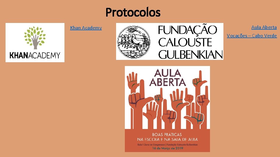 Protocolos Khan Academy Aula Aberta Vocações – Cabo Verde 