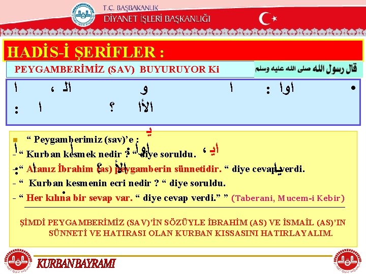 T. C. KÖYCEĞİZ MÜFTÜLÜĞÜ HADİS-İ ŞERİFLER : PEYGAMBERİMİZ (SAV) BUYURUYOR Ki ﻭ ﺍ :