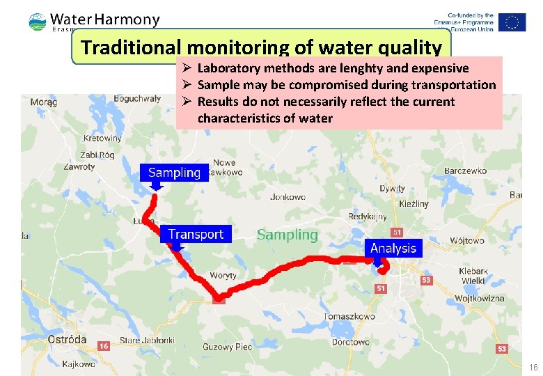 Traditional monitoring of water quality Ø Laboratory methods are lenghty and expensive Ø Sample