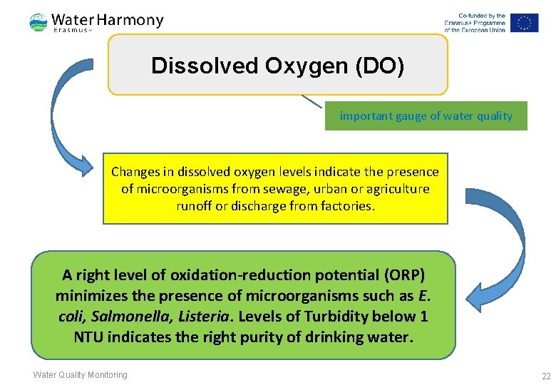 Dissolved Oxygen (DO) important gauge of water quality Changes in dissolved oxygen levels indicate