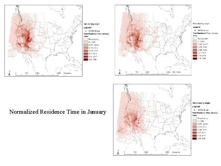 Normalized Residence Time in January 