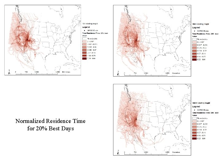 Normalized Residence Time for 20% Best Days 