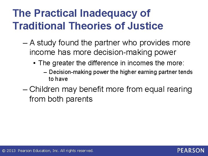 The Practical Inadequacy of Traditional Theories of Justice – A study found the partner