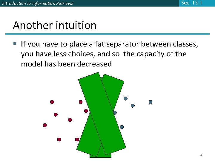 Introduction to Information Retrieval Sec. 15. 1 Another intuition § If you have to Introduction to Information Retrieval Sec. 15. 1 Another intuition § If you have to