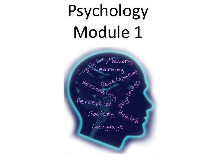 Psychology Module 1 