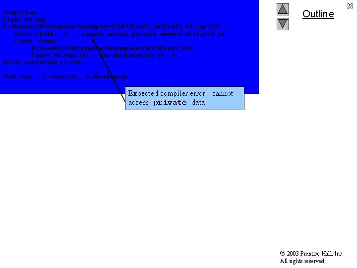  Compiling. . . Fig 07_06. cpp D: books2000cpphtp 3examplesCh 07Fig 07_06. cpp(22) :