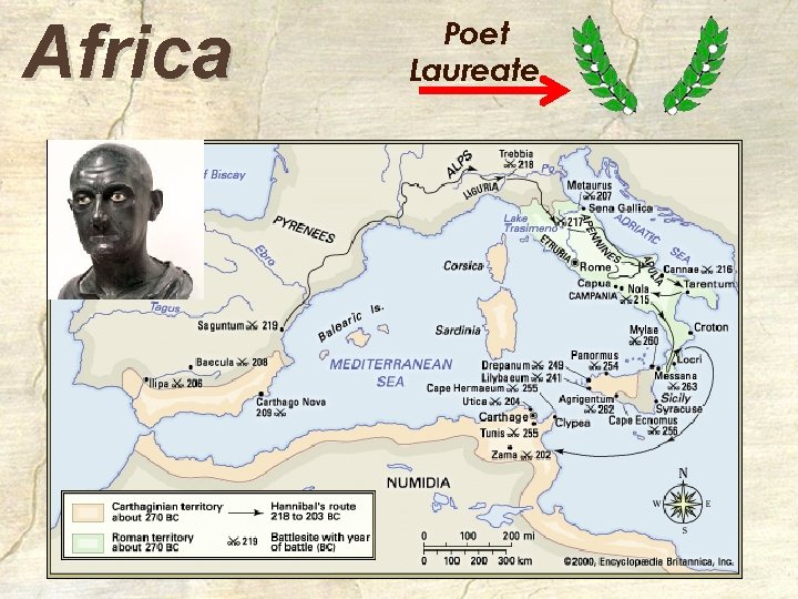 Africa Poet Laureate Petrarch’s epic poem, written in Latin, about the exploits of Scipio