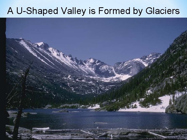 A U-Shaped Valley is Formed by Glaciers 