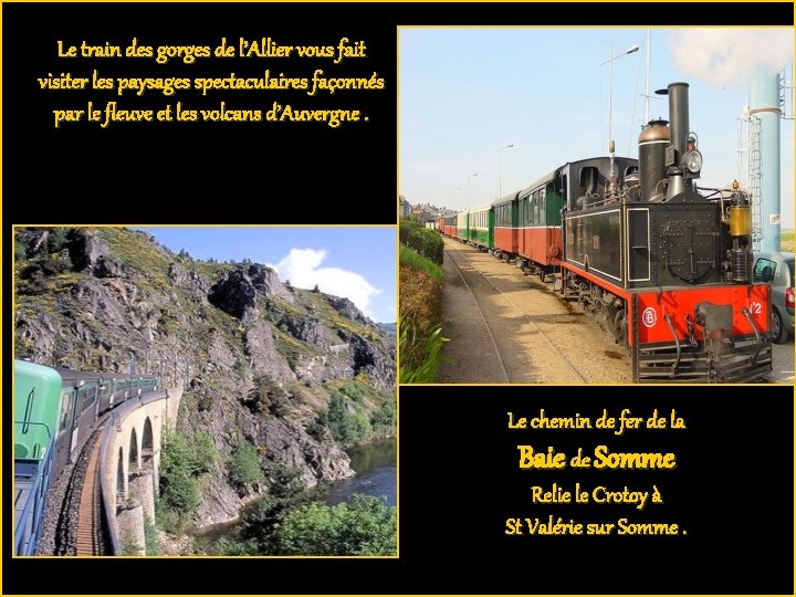 Le train des gorges de l’Allier vous fait visiter les paysages spectaculaires façonnés par