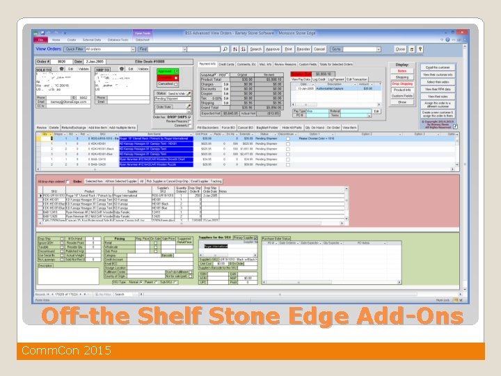 Off-the Shelf Stone Edge Add-Ons Comm. Con 2015 