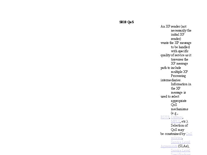 S 810 Qo. S An XP sender (not necessarily the initial XP sender) wants