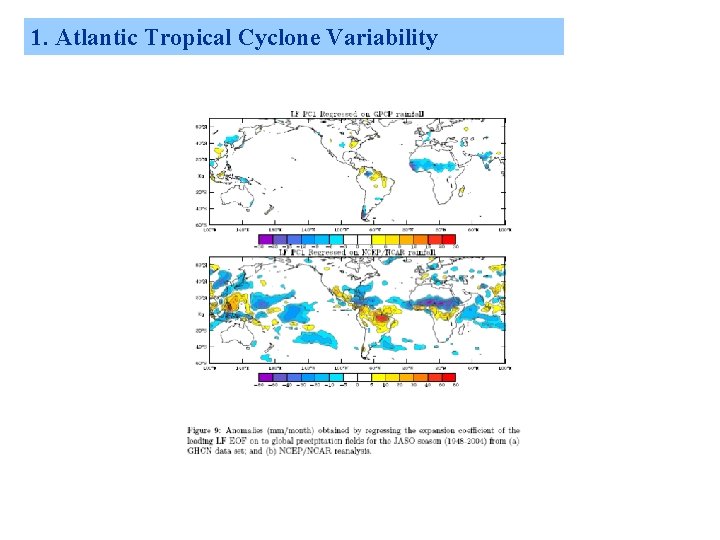 1. Atlantic Tropical Cyclone Variability 