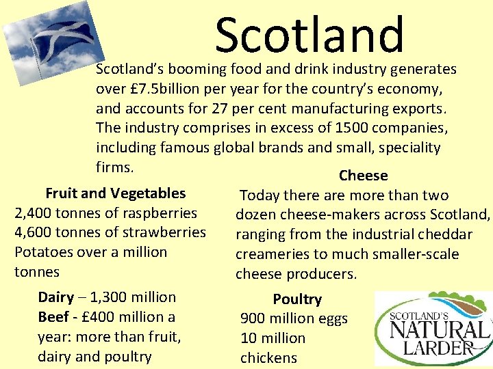 Scotland’s booming food and drink industry generates over £ 7. 5 billion per year