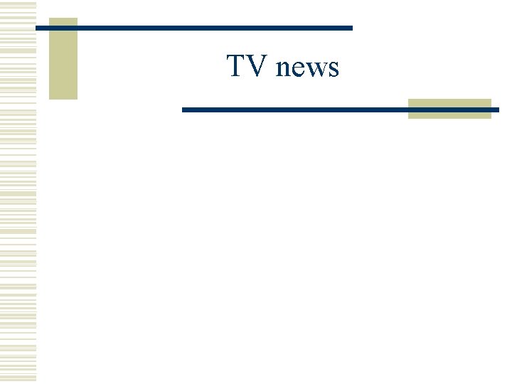 TV news 