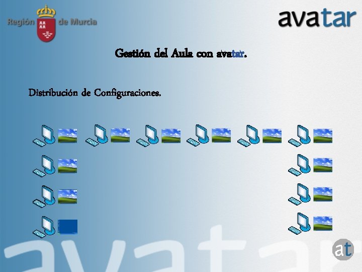 Gestión del Aula con avatar. Distribución de Configuraciones. 