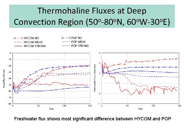 Thermohaline Fluxes at Deep Convection Region (50 o-80 o. N, 60 o. W-30 o.