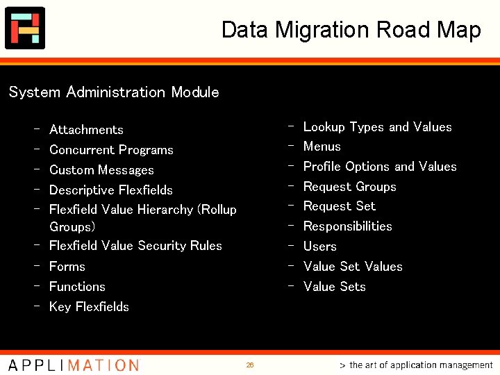 Data Migration Road Map System Administration Module – – – – – Attachments Concurrent Data Migration Road Map System Administration Module – – – – – Attachments Concurrent