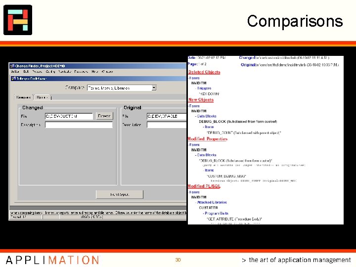 Comparisons 30 Comparisons 30