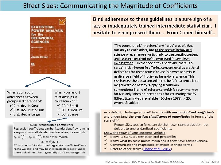 Class 18 Effect Sizes Lipsey et al 2012