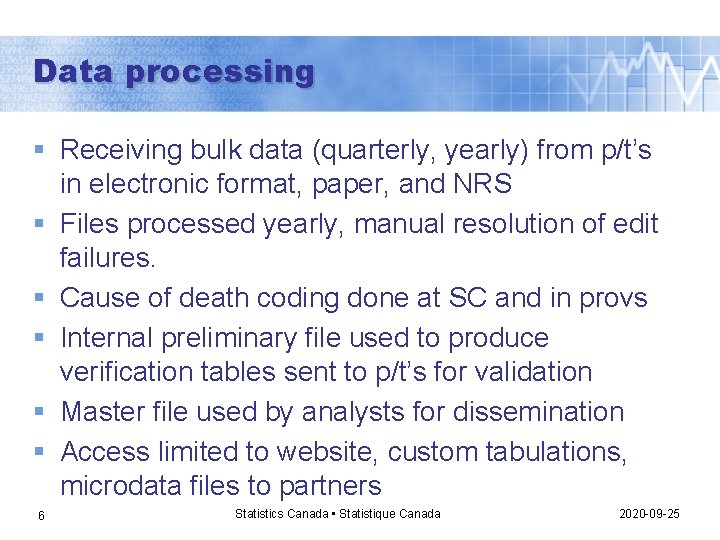 The Nuts and Bolts of Vital Statistics ACCOLEDS