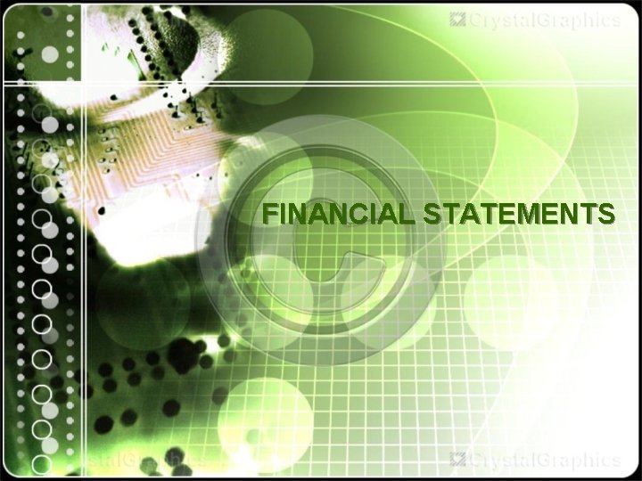 FINANCIAL STATEMENTS 