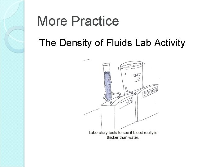 More Practice The Density of Fluids Lab Activity 