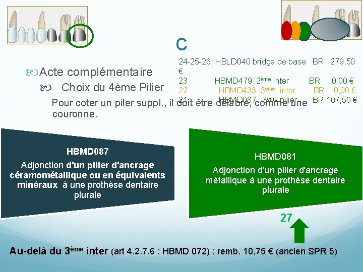 c 24 -25 -26 HBLD 040 bridge de base BR 279, 50 € Acte