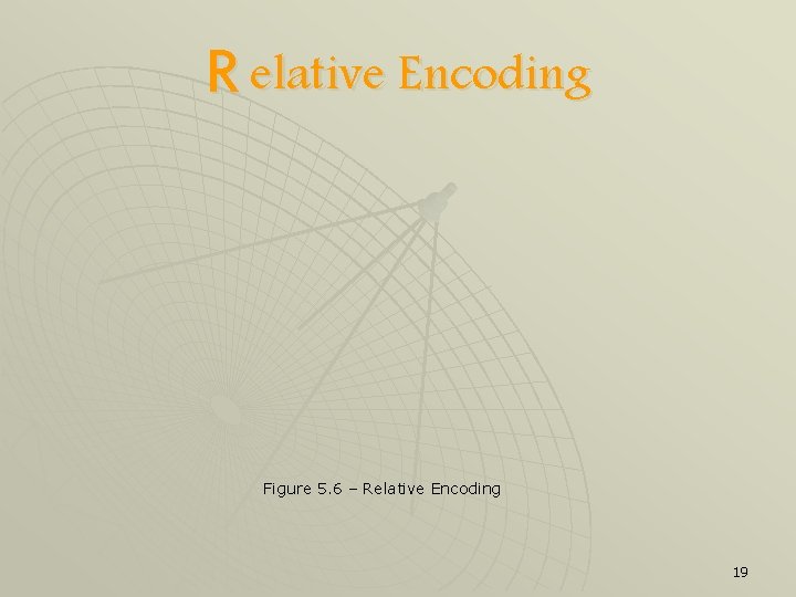 R elative Encoding Figure 5. 6 – Relative Encoding 19 