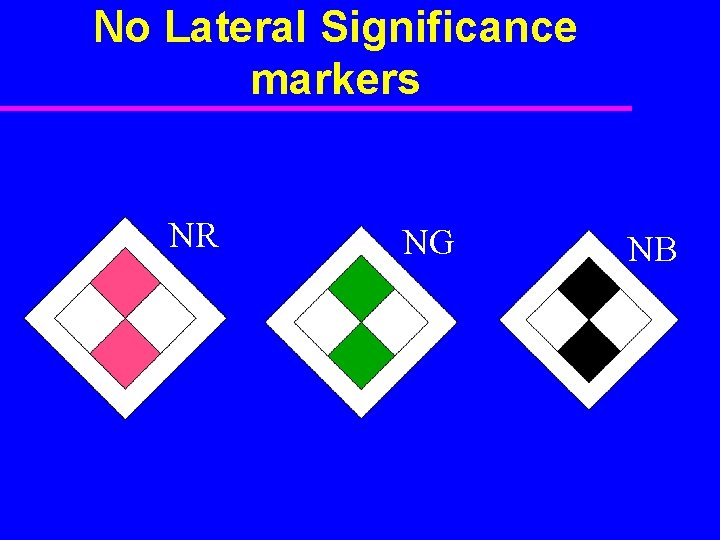 No Lateral Significance markers NR NG NB 