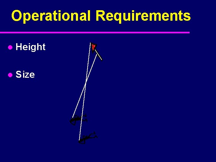 Operational Requirements l Height l Size 