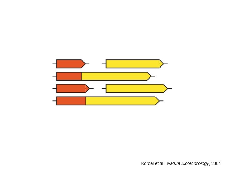 Korbel et al. , Nature Biotechnology, 2004 