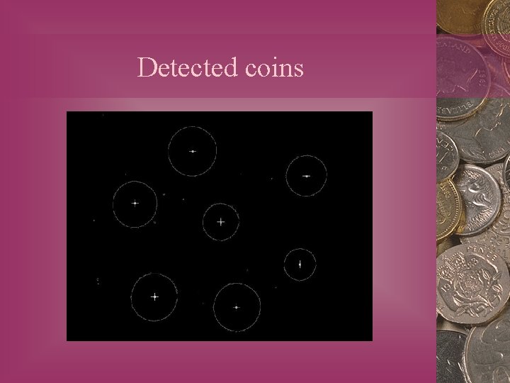Detected coins 
