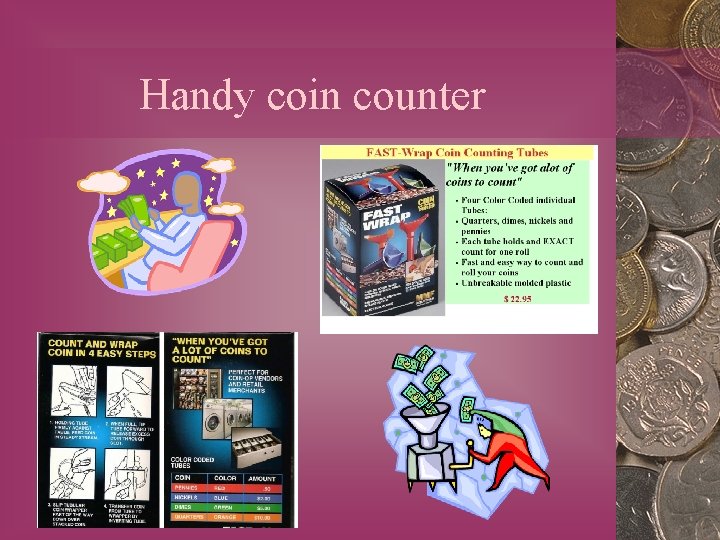 Handy coin counter 