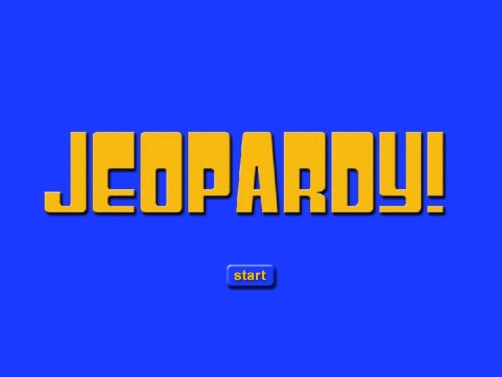 Jeopardy Opening 