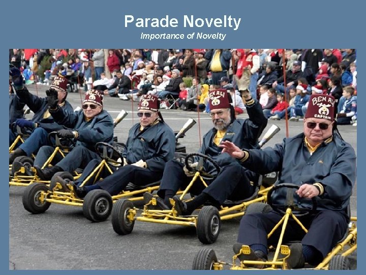 Parade Novelty Importance of Novelty 