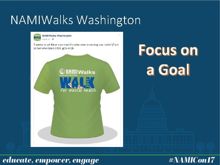 NAMIWalks Washington Focus on a Goal 
