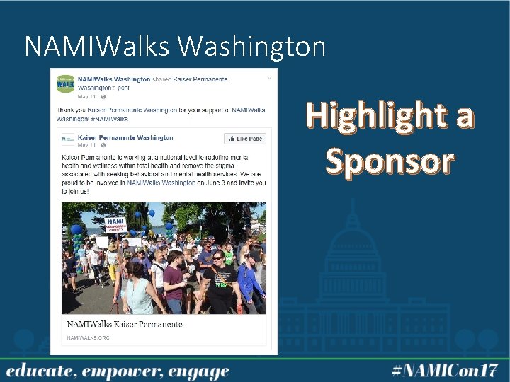 NAMIWalks Washington Highlight a Sponsor 