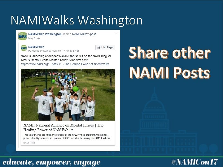 NAMIWalks Washington Share other NAMI Posts 