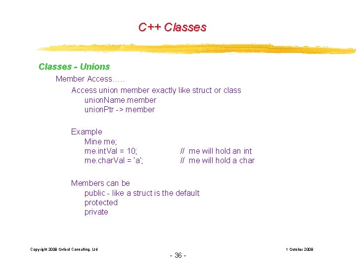 C Classes Enhanced Structures C Struct Only Permitted