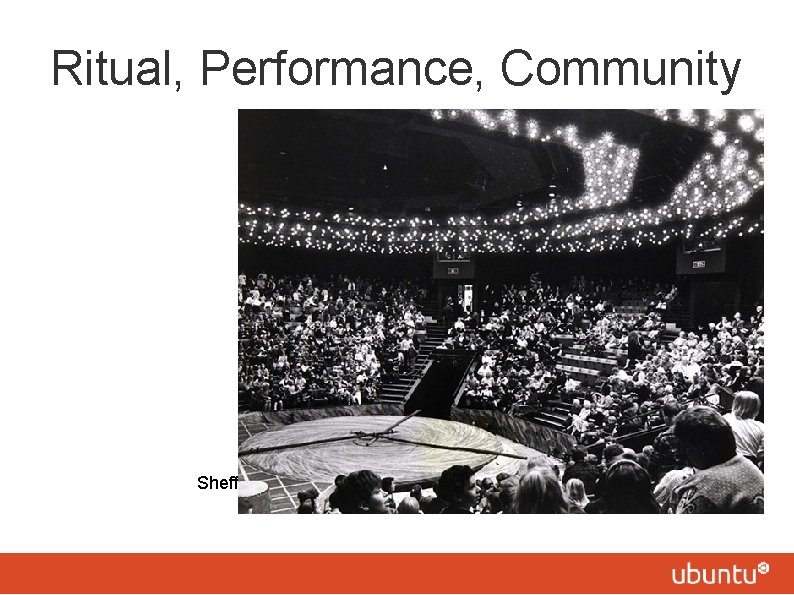 Ritual, Performance, Community Sheffield Crucible stage, 1971 