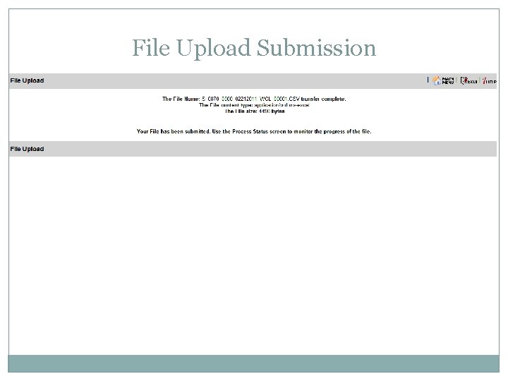 File Upload Submission 