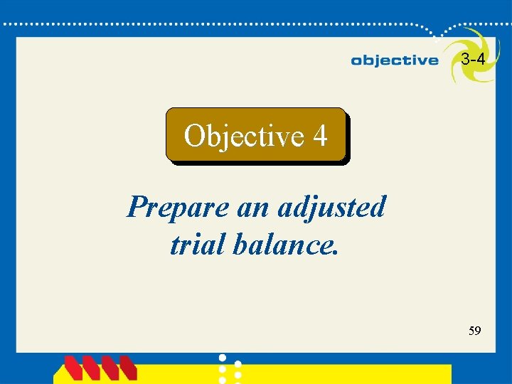 3 -4 Objective 4 Prepare an adjusted trial balance. 59 