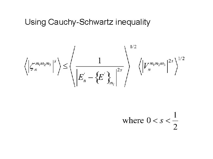 Using Cauchy-Schwartz inequality 