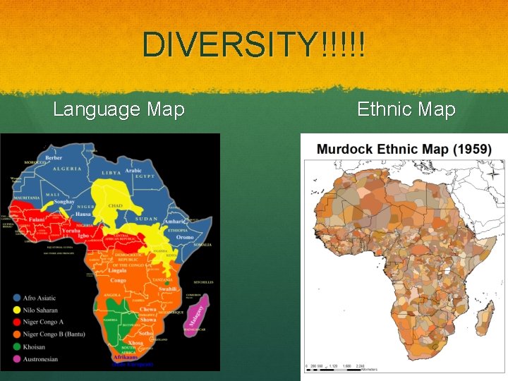 DIVERSITY!!!!! Language Map Ethnic Map 