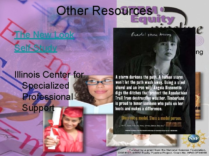 Other Resources The New Look Self-Study Illinois Center for Specialized Professional Support 