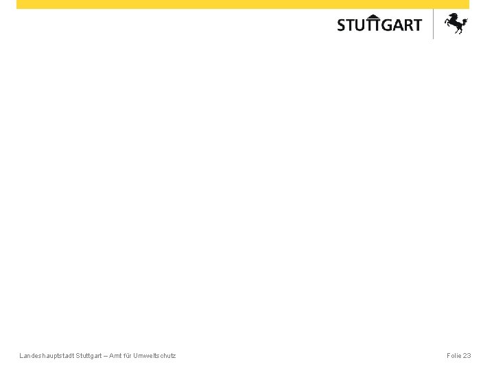 Landeshauptstadt Stuttgart – Amt für Umweltschutz Folie 23 